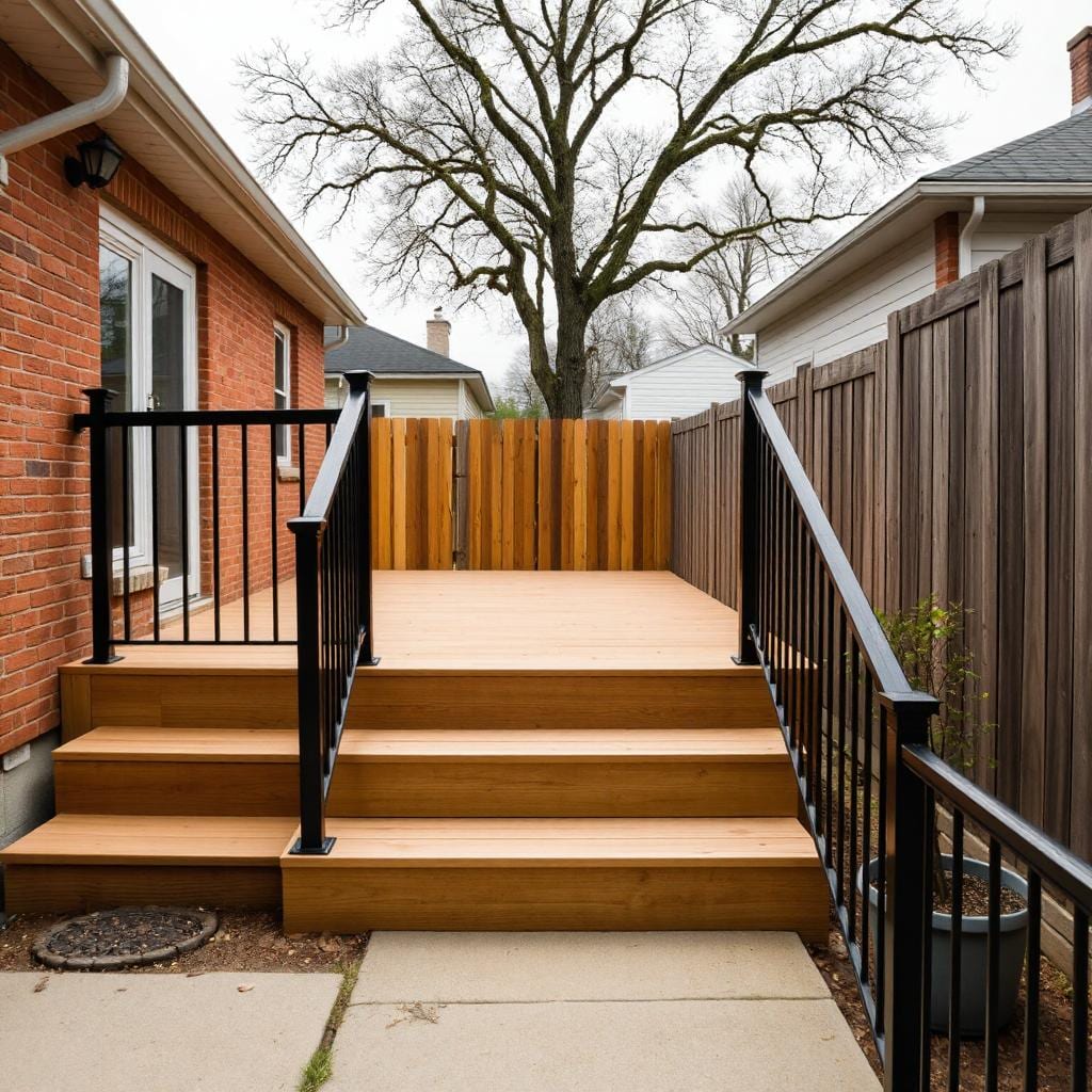 Wood and composite deck installation in Chicago